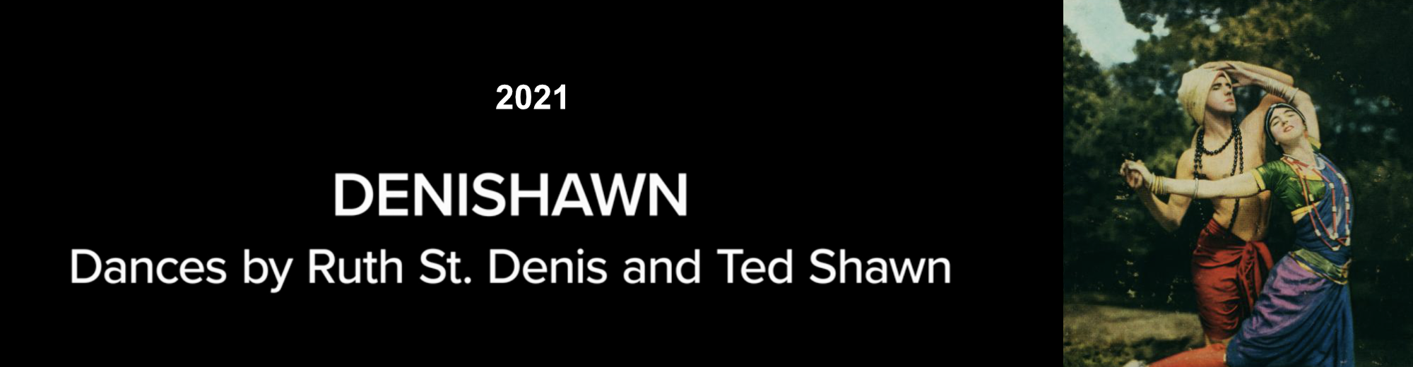 banner for Denishawn concert